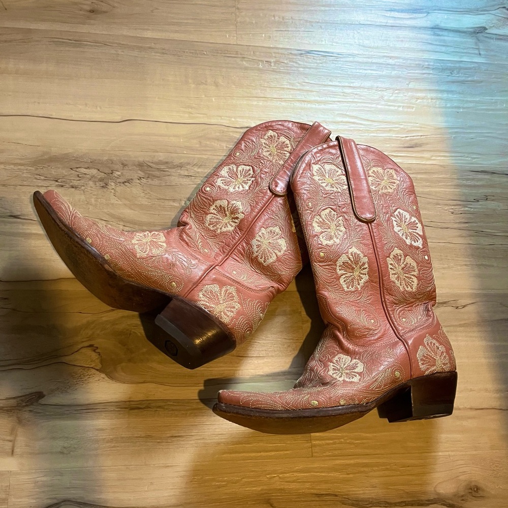 Pink Old Gringo boots - refurbished sole - Picture 3 of 14